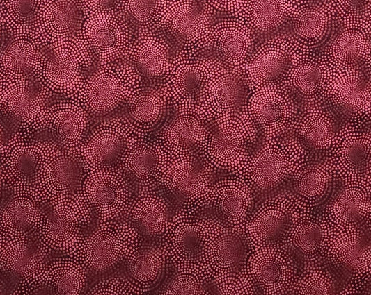 EOB - Jennifer Sampou for Robert Kaufman Co Inc D/#3199 - Dark Red, Wine, Burgundy Mosaic Print Fabric