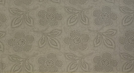 Sage Green 108" Fabric - Outlines of Flowes and Leaves