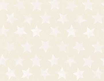 America The Beautiful by Heatherlee Chan for Clothworks - Flag Stars - Light Khaki - Light Khaki Fabric / White 'Dry-Brush' Stars(Appr 3/4")