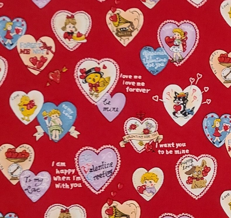 Vintage Valentine Fabric