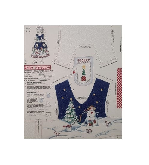 PROJECT - Daisy Kingdom Peppermint Hill Jump Start Top Panel (Bodice Only) - Includes Fabric and Complete Instructions - Sizes 2-4