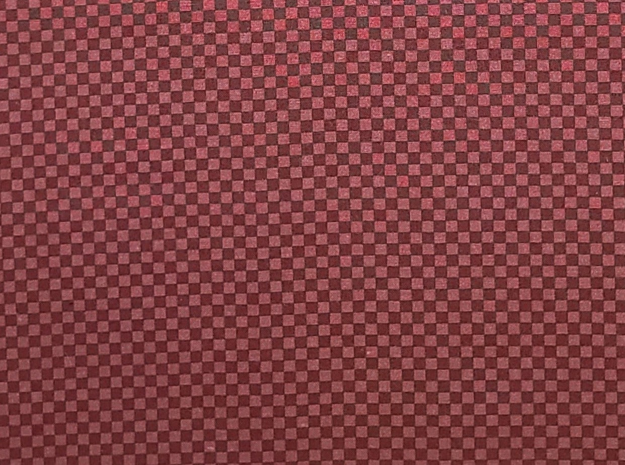 St Nicole Designs and Benartex Inc - Dark Red and Dark Brown Check Fabric