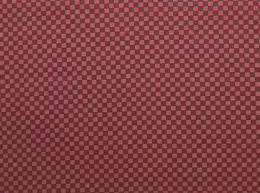 St Nicole Designs and Benartex Inc - Dark Red and Dark Brown Check Fabric