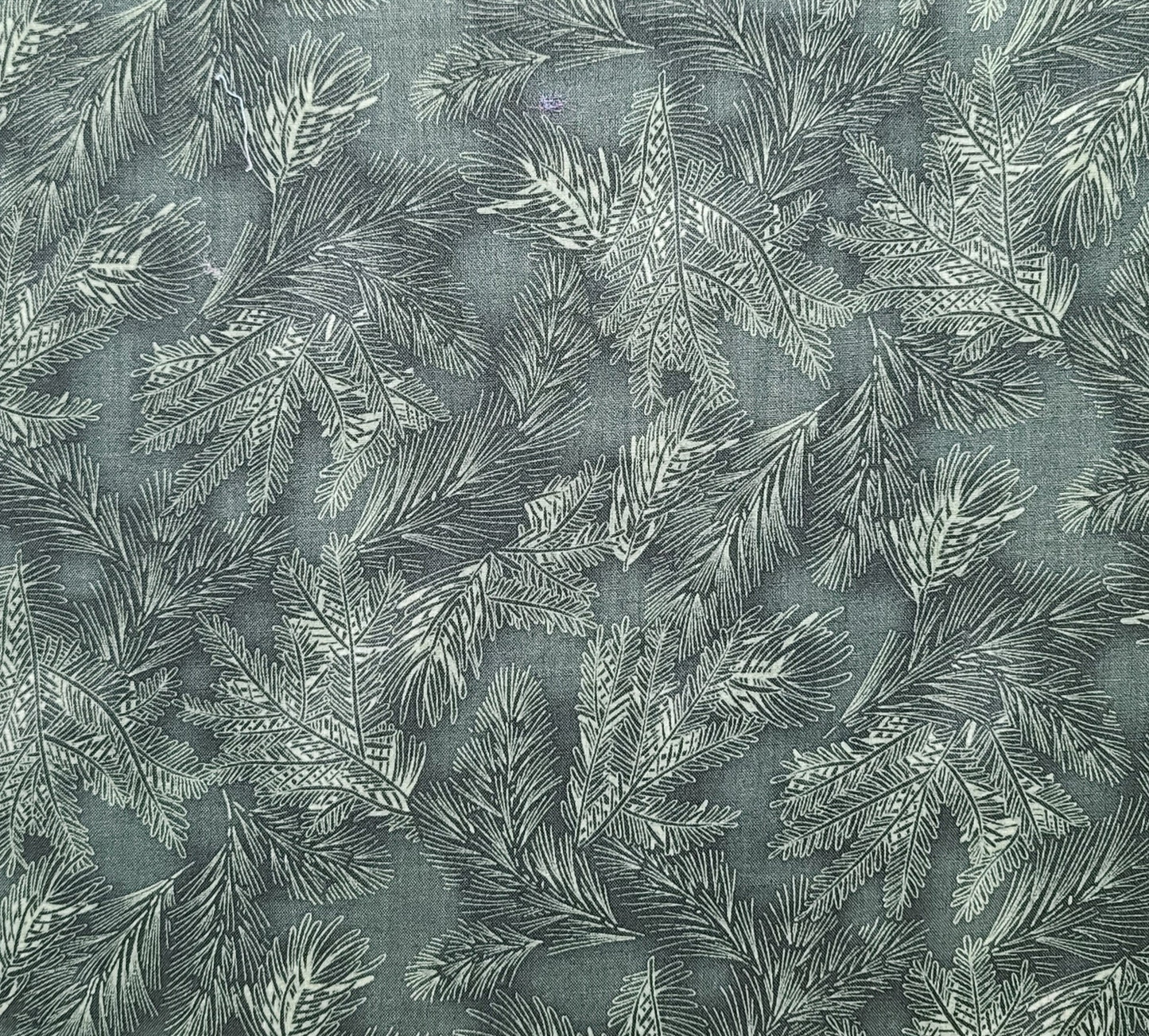 EOB - Evergreen by Hoffman International Fabrics - Evergreen Tonal Fabric / Evergreen Bough Tone-on-Tone Print