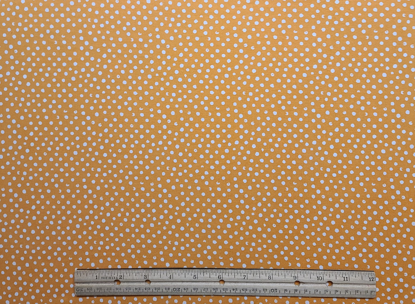 EOB - Dear Stella Design PATT#STELLA - Orange Fabric / Cream Spots