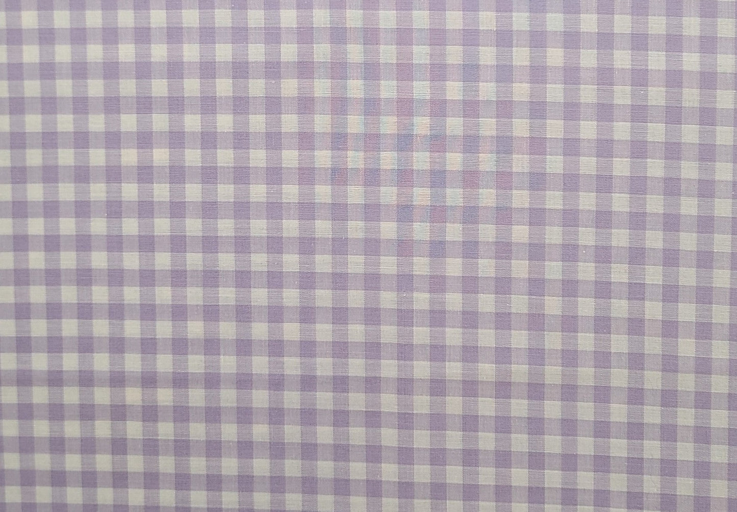 EOB - Vintage 36" WIDE Lavender and White Gingham Fabric