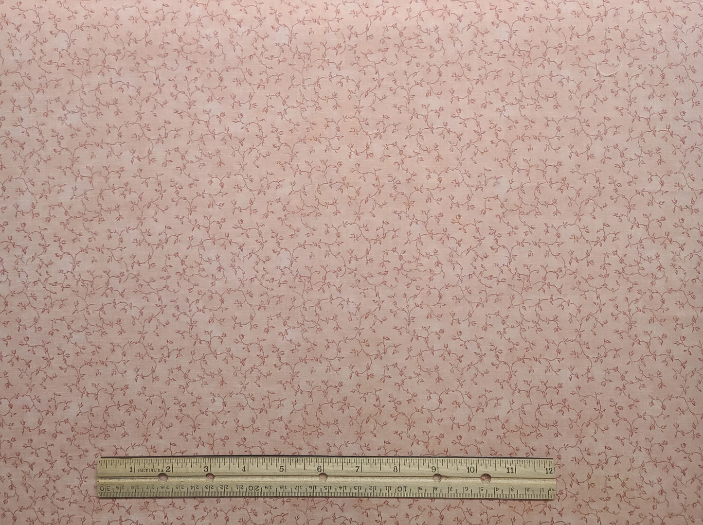 EOB - Moda by Robyn Pandolph - Pink Tonal Fabric / Dark Pink Flower, Vine Print