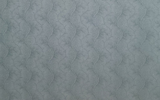 EOB - Dark Green Tonal Vertical Vine Stripe (Parallel to Selvage) Fabric - Selvage to Selvage Print