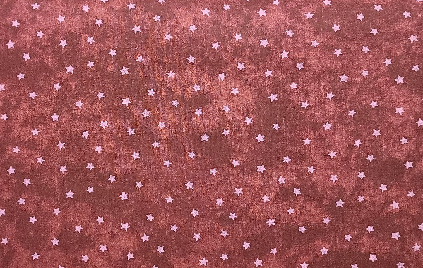 EOB - Burgundy Tonal Fabric / Pink Star Print