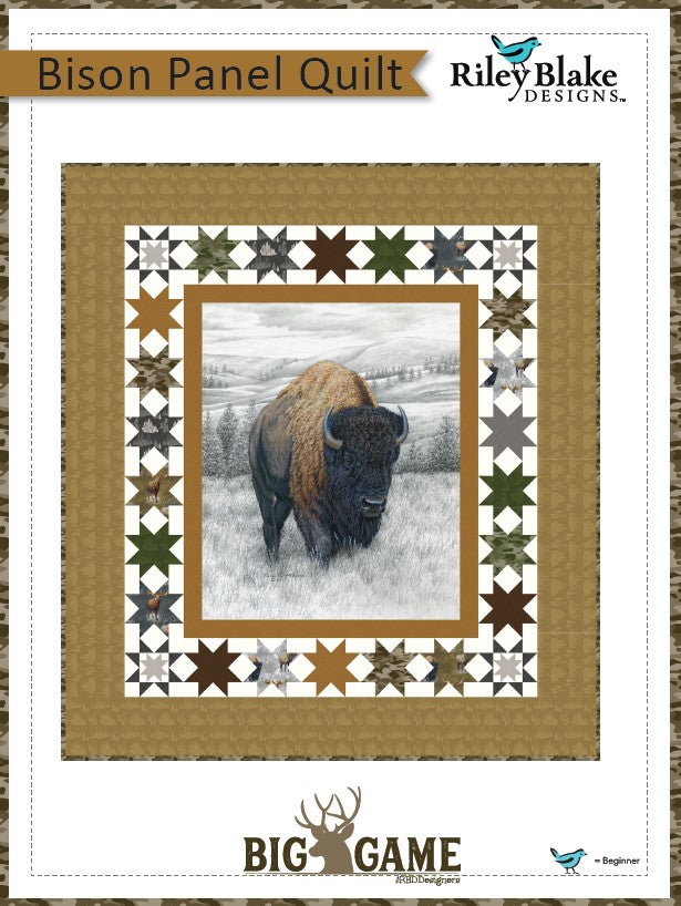 FREE PATTERN - Big Game Bison Panel Quilt by Riley Blake Designs