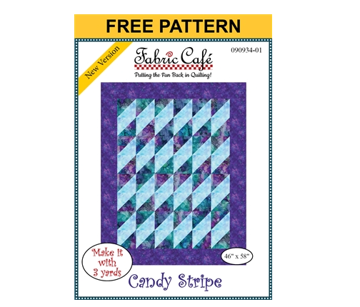 FREE PATTERN - Fabric Cafe - Candy Stripe