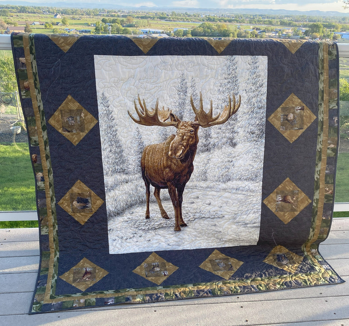 Pattern - Tx2 Panel Quilt - Big Game