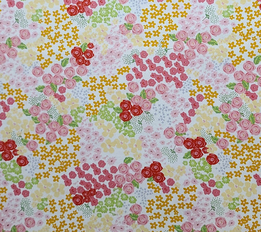 Riley Blake Designs Pattern C14611 Picnic Florals by My Mind's Eye Paper Group 2024 - Flower Garden Cream