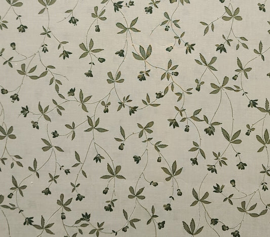 Laurel by Crystal Streeter for P&B Textiles 2003 - Pale Green Fabric / Dark Green Vine Print