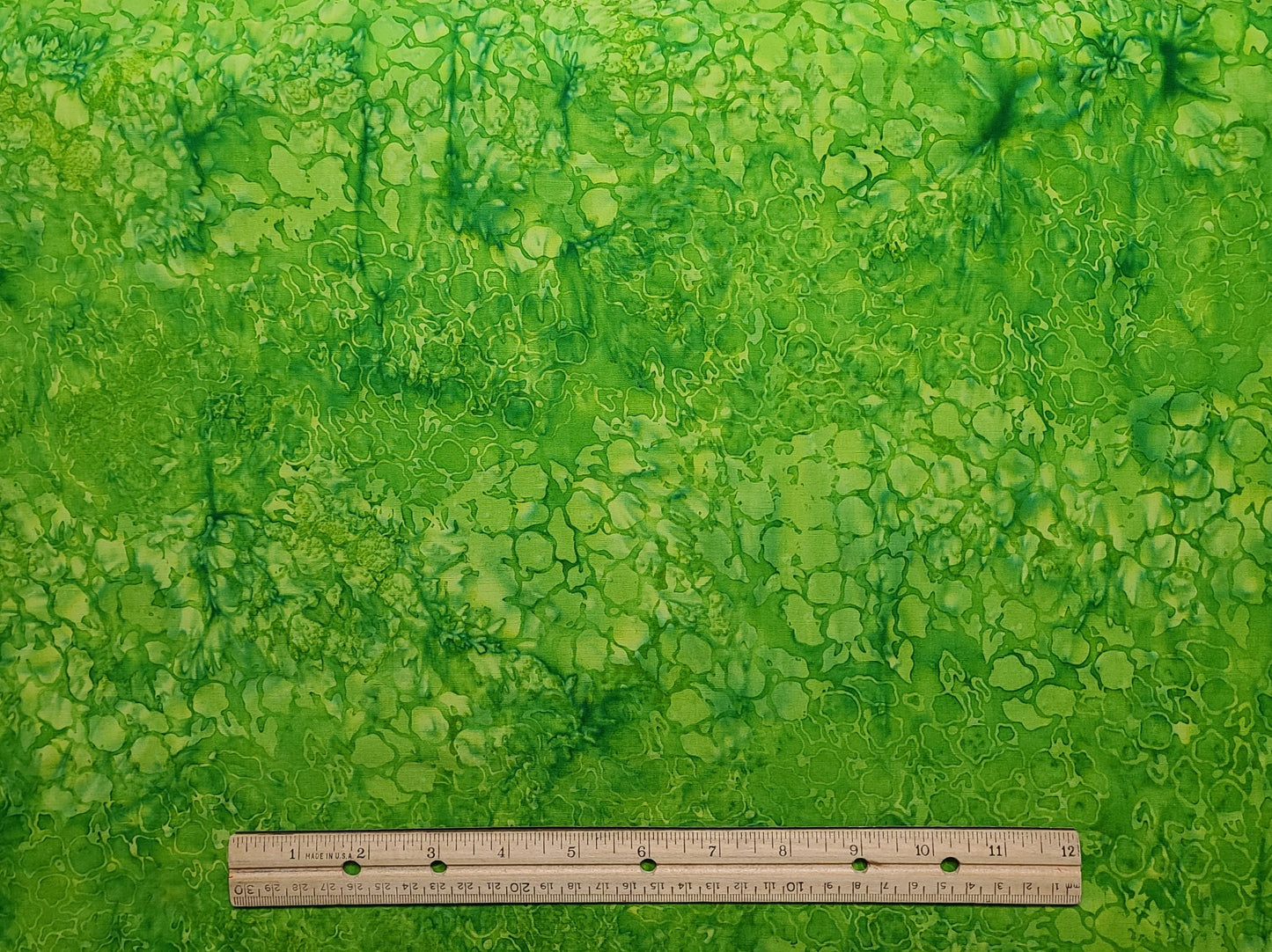 BATIK - Bright Green Tonal Patterned Fabric