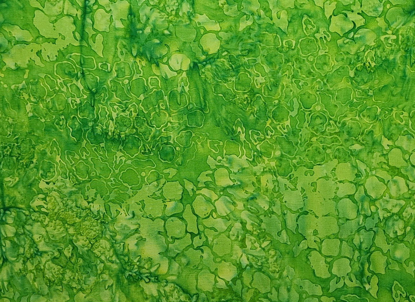 BATIK - Bright Green Tonal Patterned Fabric