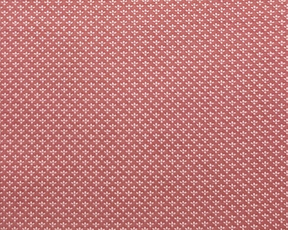 EOB - Springs Industries - Pink Fabric / White Dot Pattern