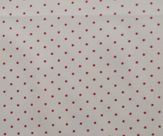 Robyn Pandolph Home Essentials for RJR Fabrics - White Fabric / Dark Pink Polka Dot Print