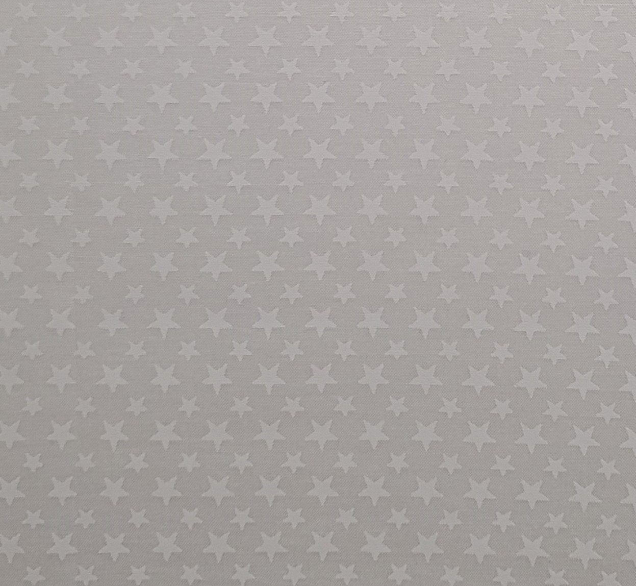 JoAnn Fabrics - White Fabric / White Tone-on-Tone Multi Size Star Print