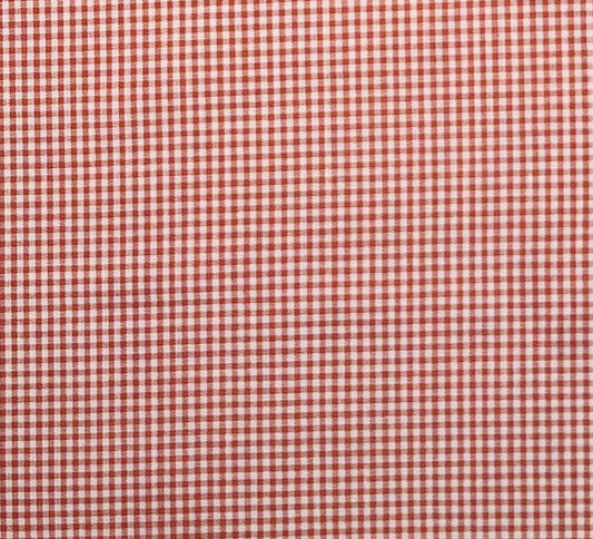 Vintage 44" WIDE Red and White Micro Gingham Fabric