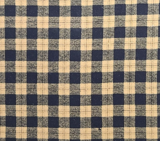 FLANNEL - Fabric Traditions 1995 #2240 - Tan and Black Plaid Fabric