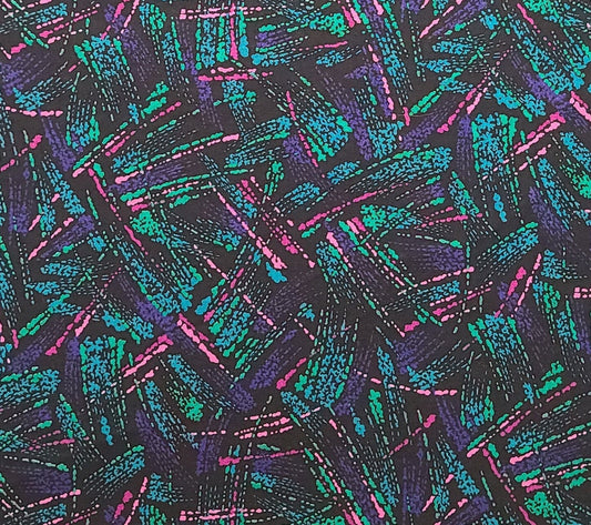 VIP Cranston Print Works - Bright Green, Pink, Blue, Purple Print Fabric