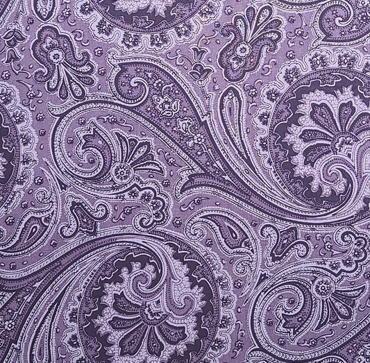 Jinny Beyer for RJR Fashion Fabric - Purple Tonal Paisley Print Fabric