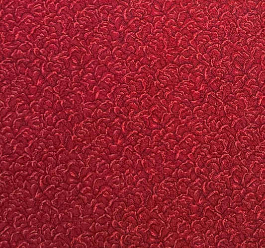 EOB - VIP Cranston Print Works 2009 - Red Tonal Allover Rose Print Fabric