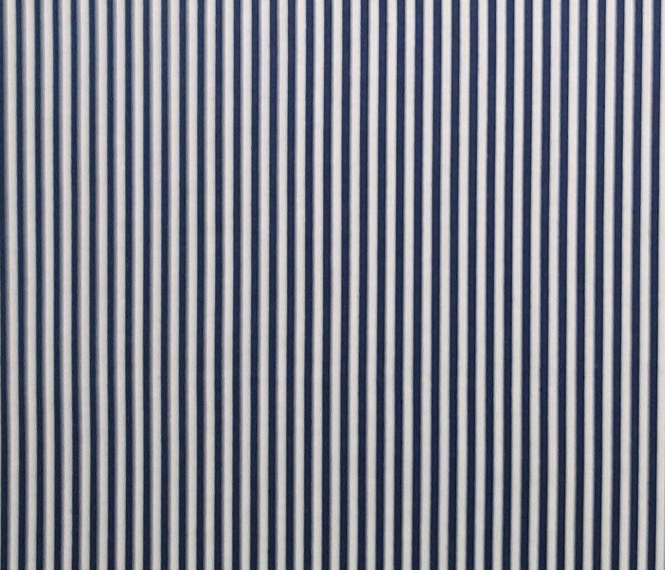 Dark Blue and White Vertical Stripe (Parallel to Selvage) Fabric - Selvage to Selvage Print