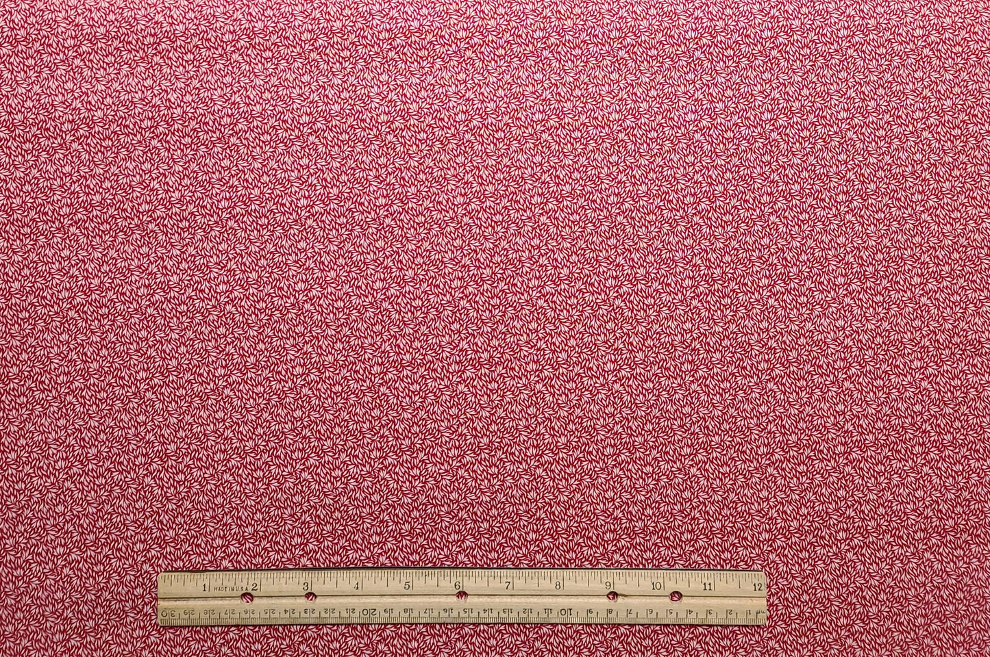 1989 NTT Inc - Red and White Print Fabric