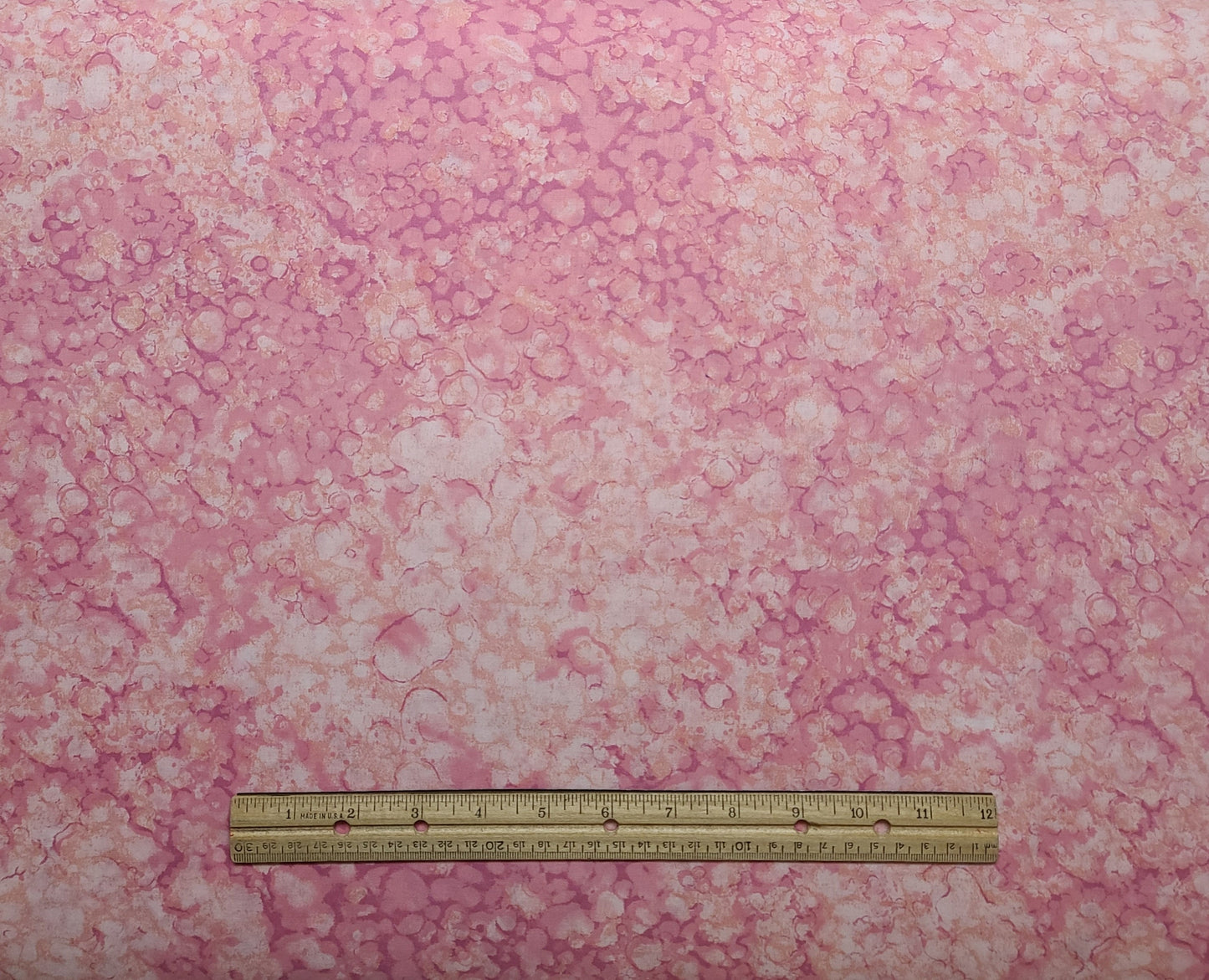 Crantex - White, Pink, Peach Impression Style Flower Print Fabric