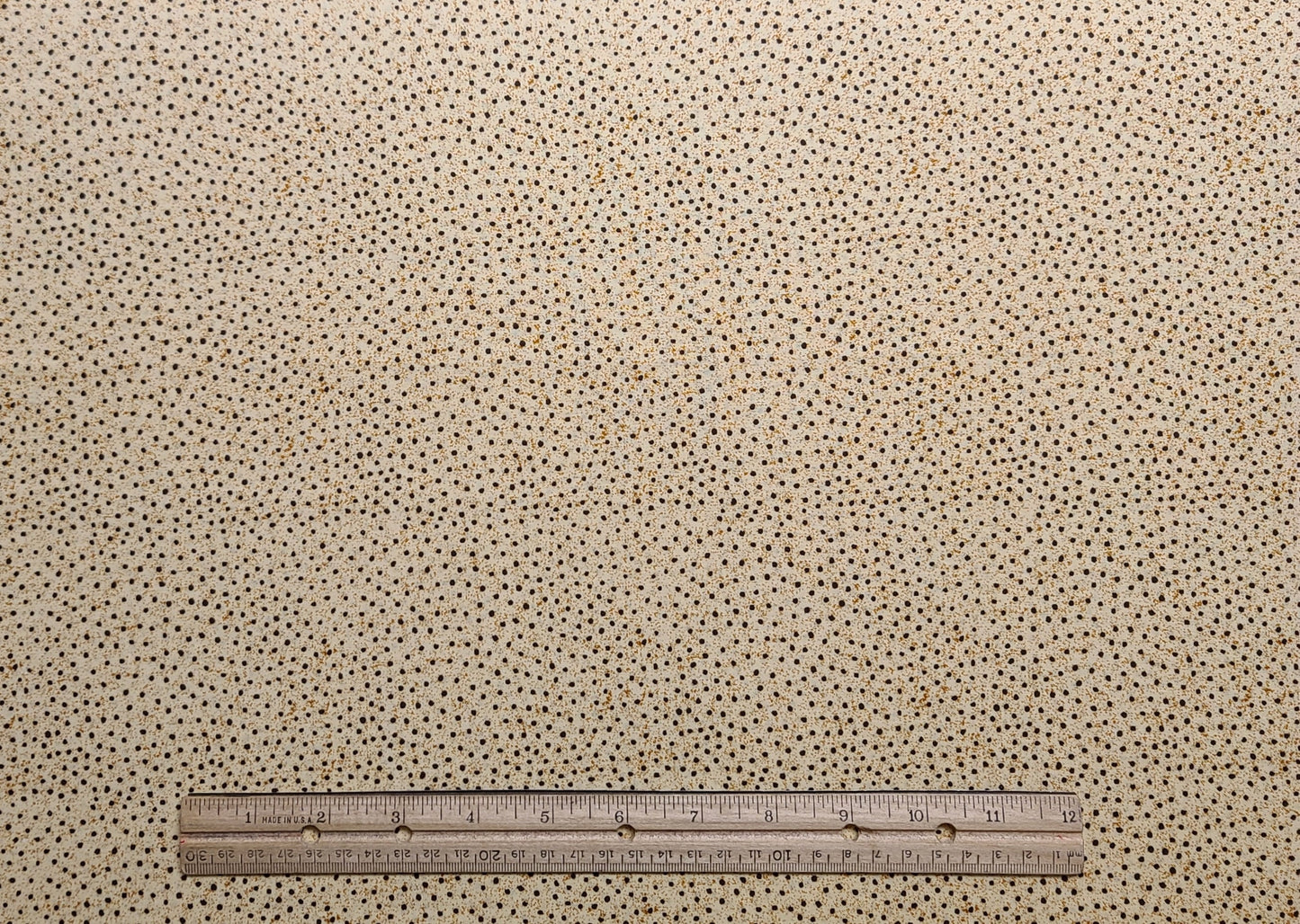 Beth Ann Bruske for David Textiles - Cream Fabric / Brown, Rust Pattern