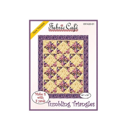 Fabric Cafe - 3-Yard Quilt Pattern - Tumbling Triangles