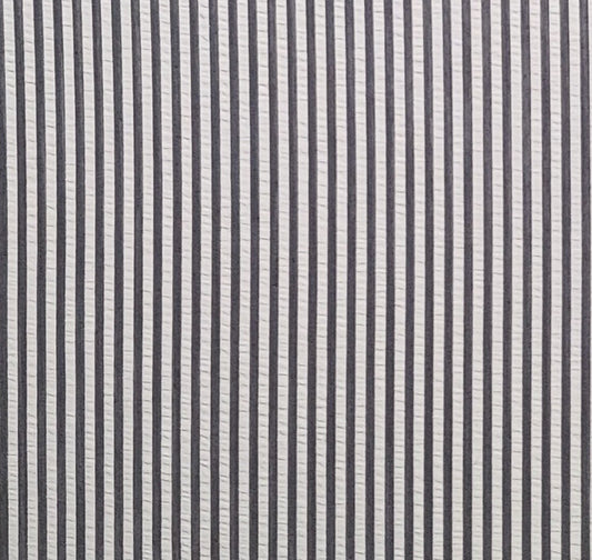 EOB - Seersucker - White and Gray Stripe - Selvage to Selvage Print