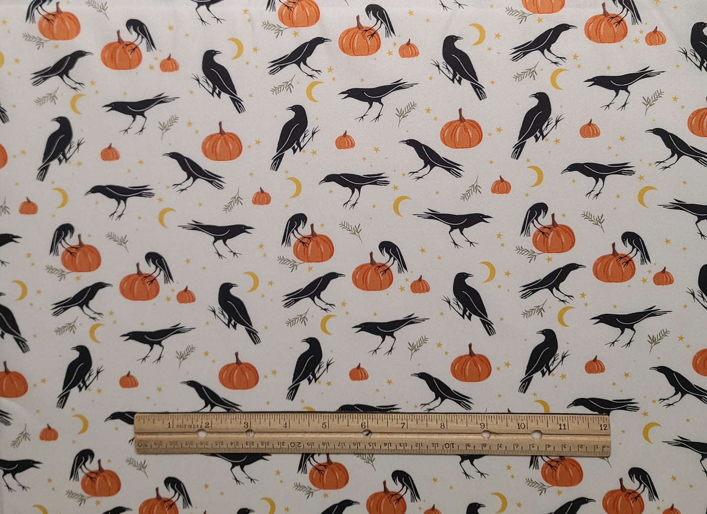 Riley Blake Designs Pattern C14621 Sophisticated Halloween by My Mind's Eye 2024 - Vintage Crows - Cream