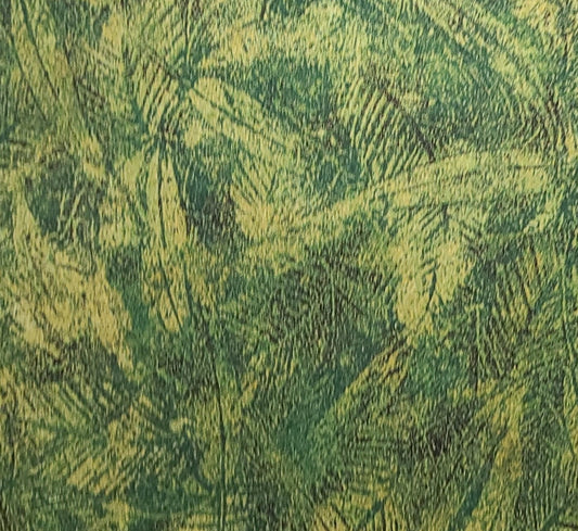 Kalimantan by Jinny Beyer for RJR Fabrics - Green Tonal Leaf Print Fabric