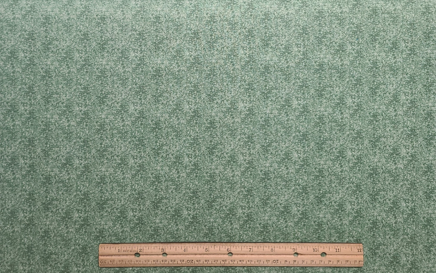 Green and White Tonal Fabric - Selvage to Selvage Print