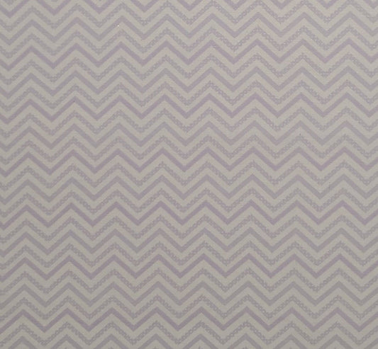 JoAnn Fabrics - White and Lavender Chevron Print Fabric