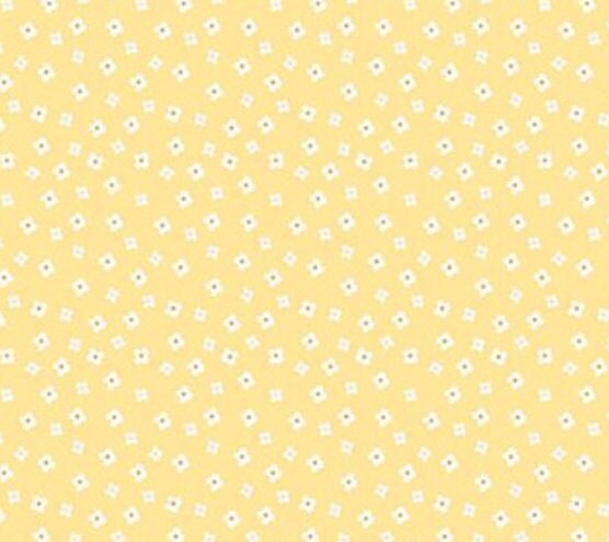 Riley Blake Designs Pattern C14794-YELLOW Gone Glamping by Lori Whitlock 2024 - Blossoms Yellow - Yellow Fabric / White Flowers