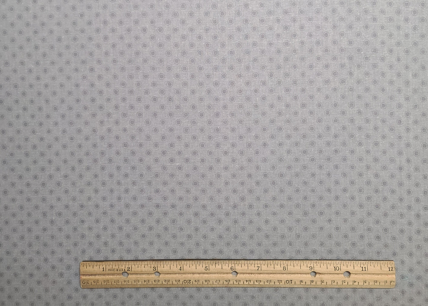 JoAnn Fabrics - Pale Gray Tonal Fabric / Gray Dot and Circle Print