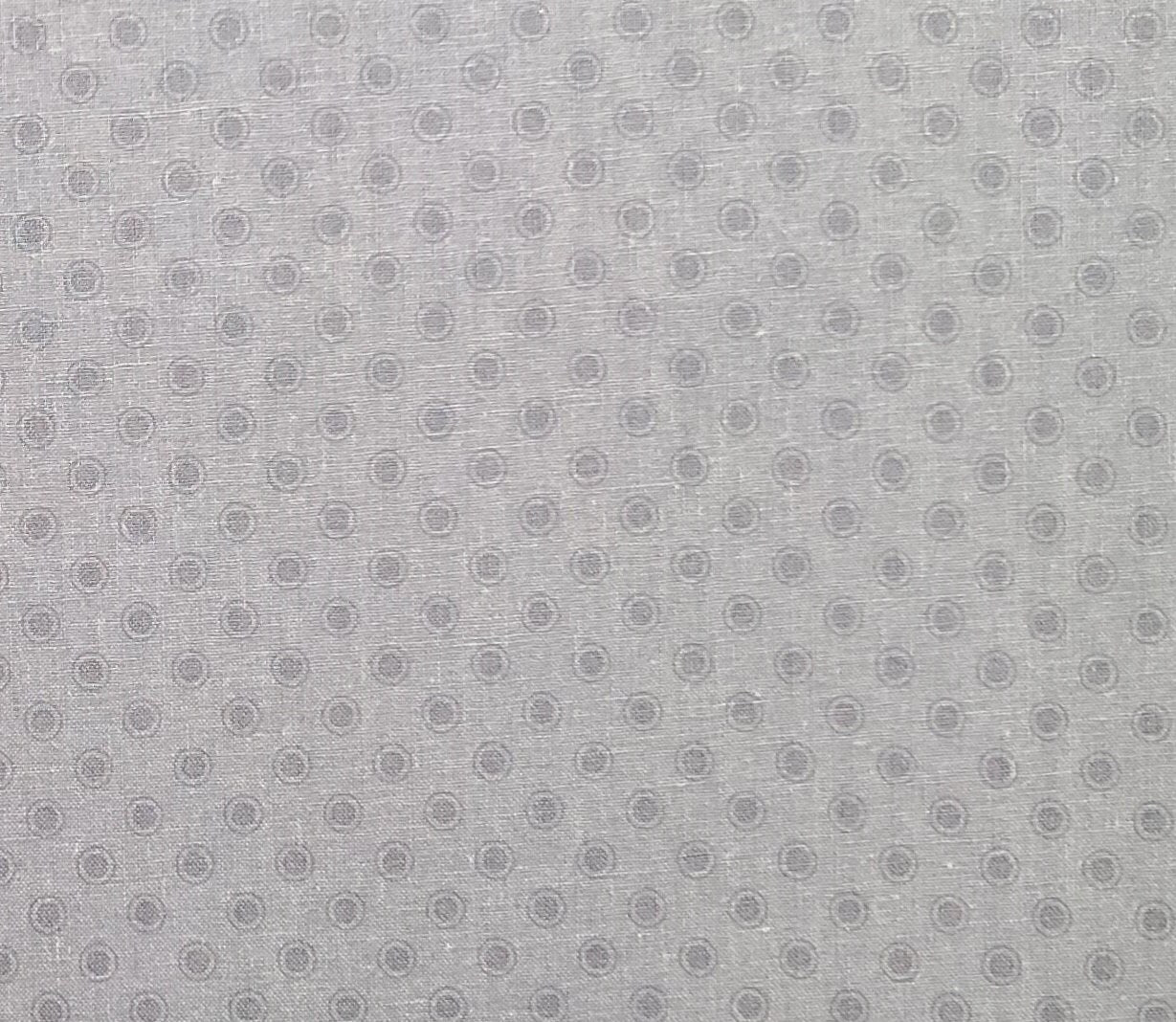 JoAnn Fabrics - Pale Gray Tonal Fabric / Gray Dot and Circle Print