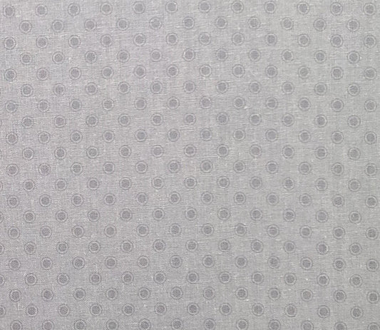 JoAnn Fabrics - Pale Gray Tonal Fabric / Gray Dot and Circle Print