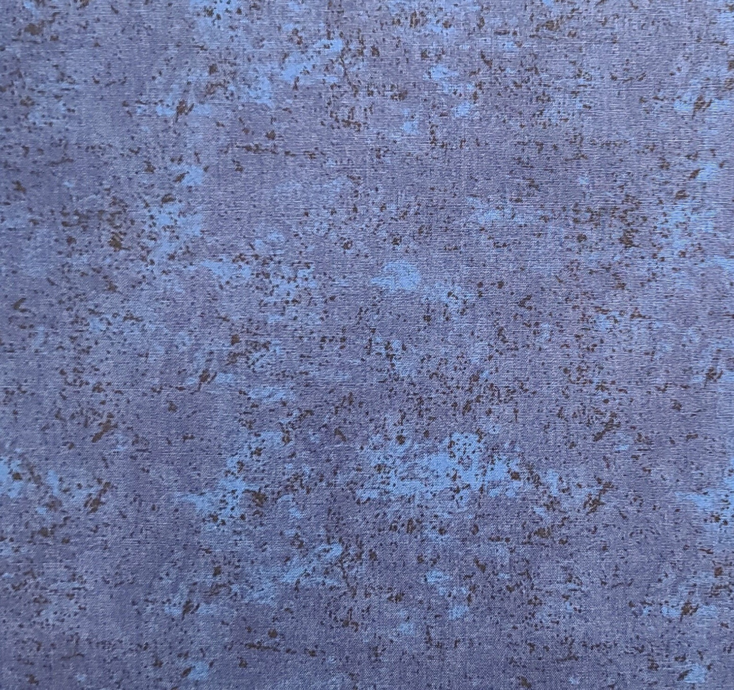 EOB - Keepsake Calico JoAnn Fabrics - Blue Tonal Fabric / Black Splatter Print