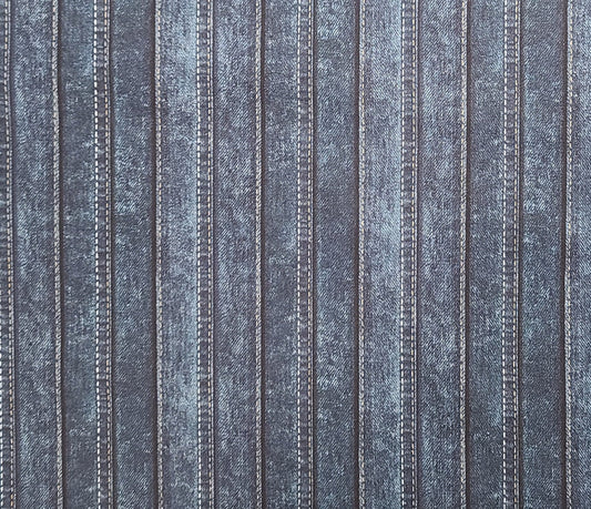 Got The Blues 23379 Northcott Studio - Denim Waistband Border Stripe Fabric