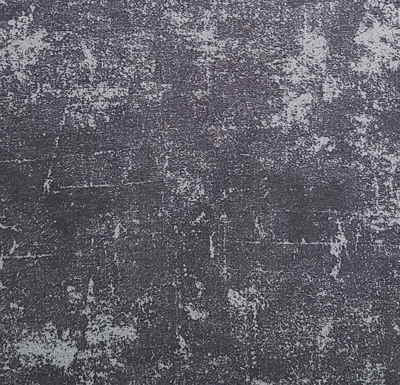 53" WIDE Black and Gray "Grunge" Fabric - Selvage to Selvage Print