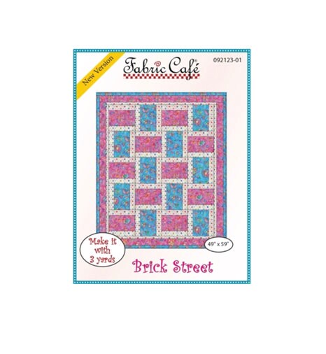 Fabric Cafe - 3-Yard Quilt Pattern - Brick Street