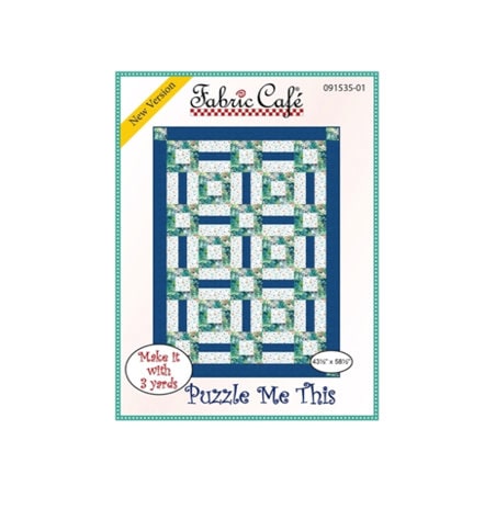 Fabric Cafe - 3-Yard Quilt Pattern - Puzzle Me This