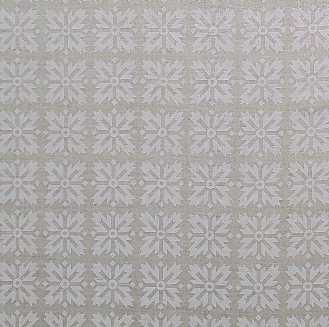 Light Army Green Fabric / Pale Gray Print - Selvage to Selvage Print