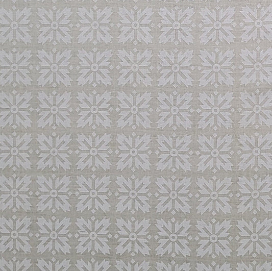 Light Army Green Fabric / Pale Gray Print - Selvage to Selvage Print