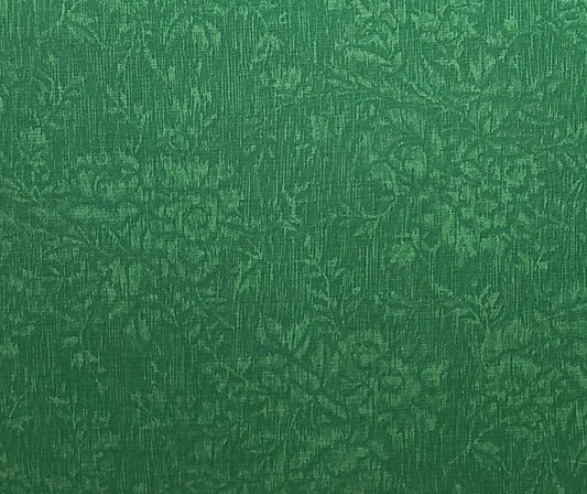 Chateau by Jinny Beyer for RJR Fashion Fabrics - Green Striated Colonial-Style Rose Print Fabric